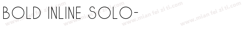 Bold Inline Solo字体转换